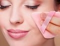 30 Count Triangle Powder Puffs – Soft Velour Makeup Sponge for Dry & Wet Foundation, Setting Powder & Face Cosmetics, Pink. (Copy)