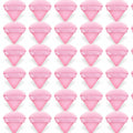 30 Count Triangle Powder Puffs – Soft Velour Makeup Sponge for Dry & Wet Foundation, Setting Powder & Face Cosmetics, Pink. (Copy)